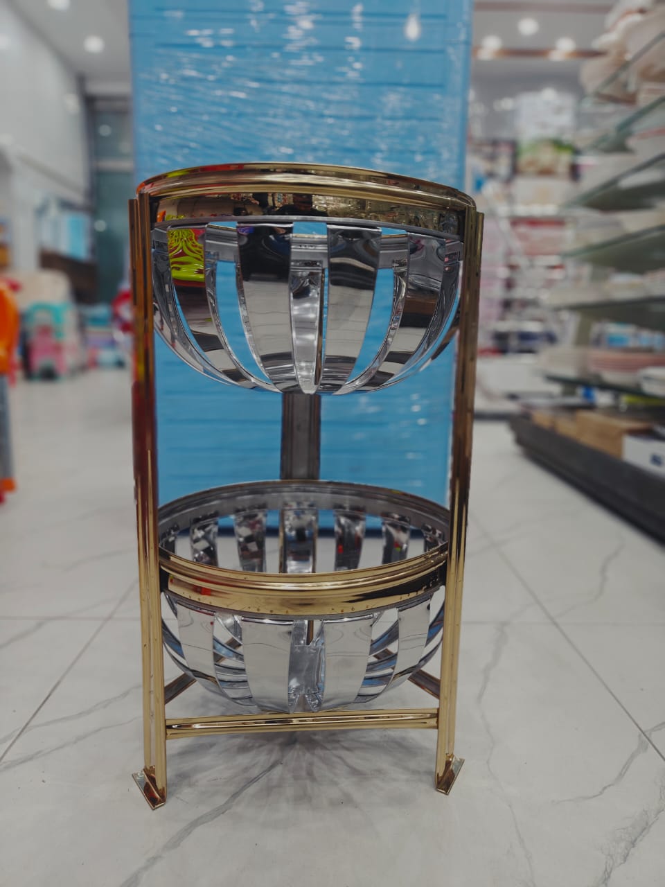 Golden Sabzi Rack – 2 Khana