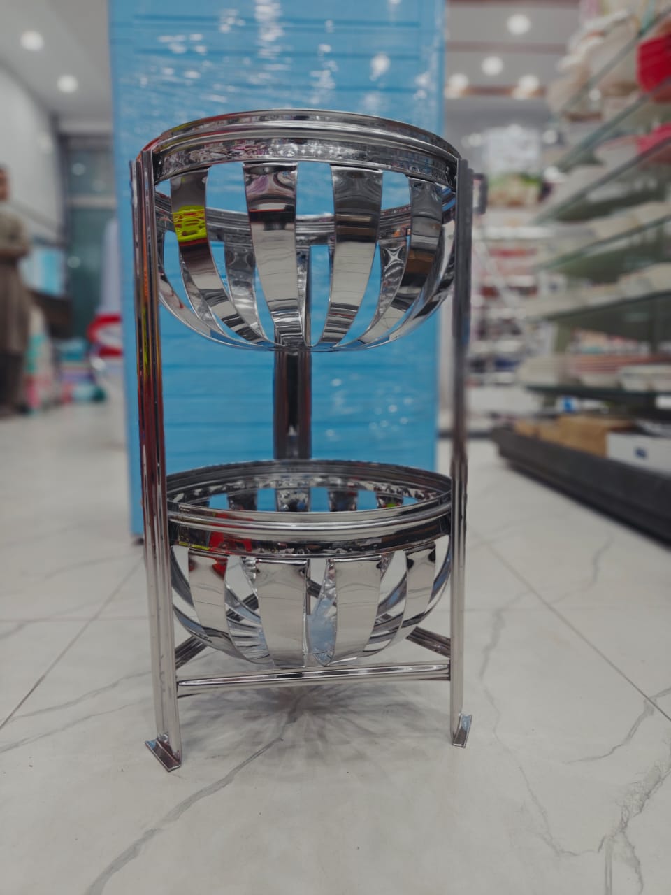 Steel Sabzi Rack – 2 Khana