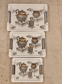Civic Tray Set – 3 Piece | Elegant &amp; Durable Serving Trays