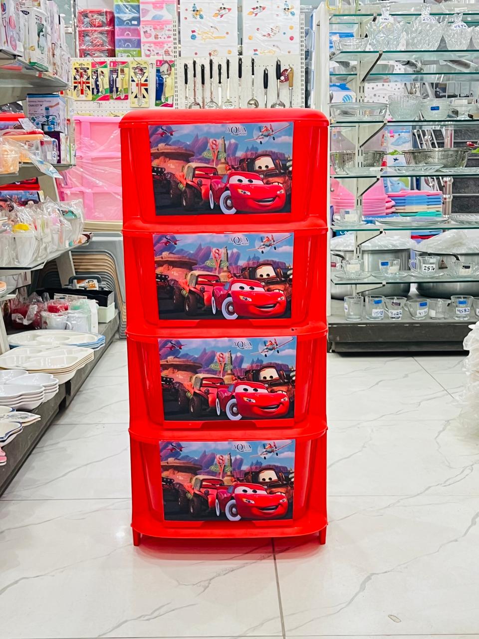 AQUA PRINTED CABINET 4IN1 (NEW DESIGN)