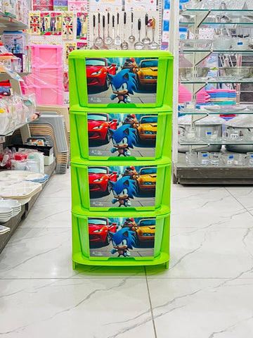 AQUA PRINTED CABINET 4IN1 (NEW DESIGN)
