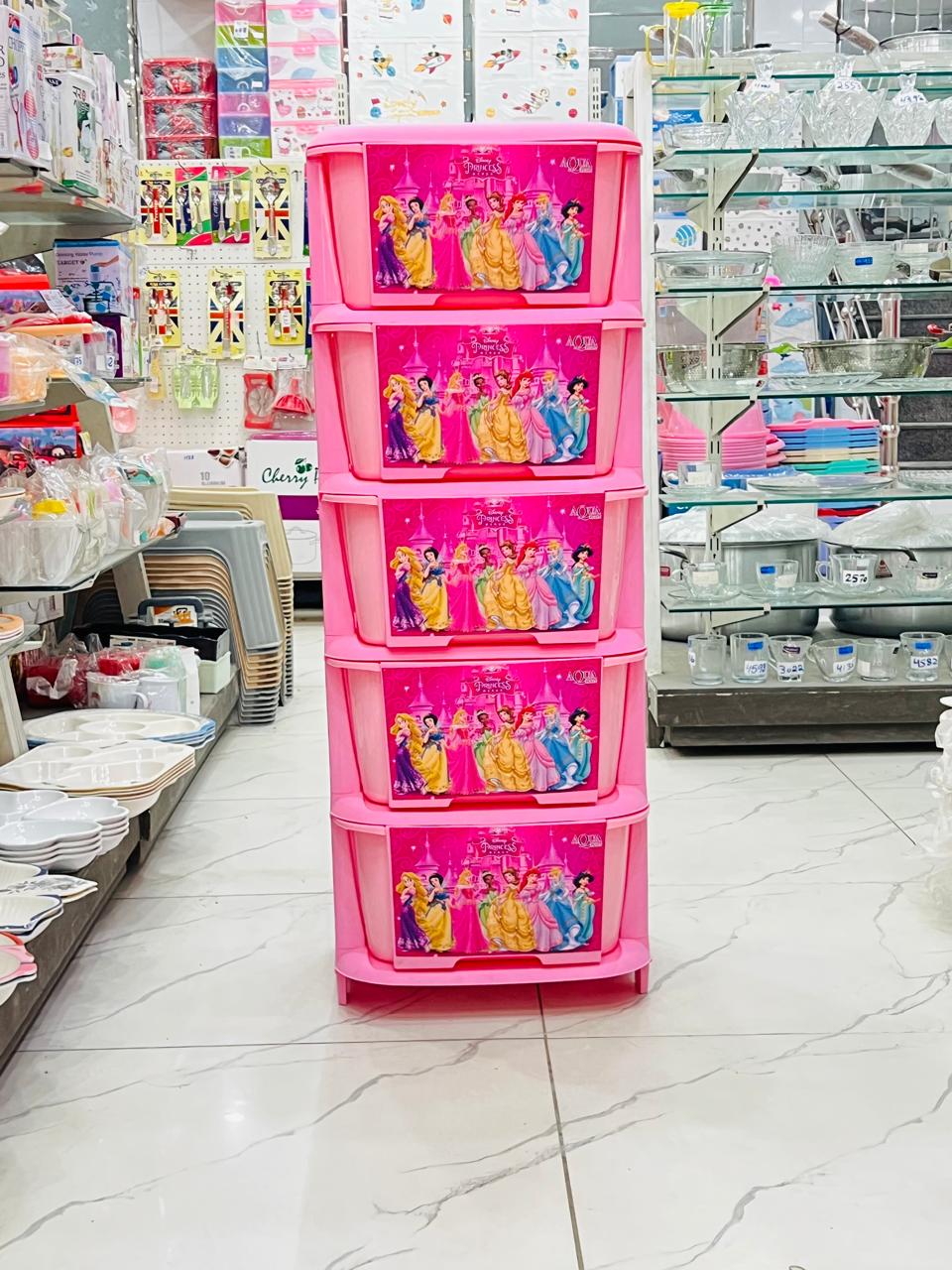 AQUA PRINTED CABINET 5IN1 (NEW DESIGN)