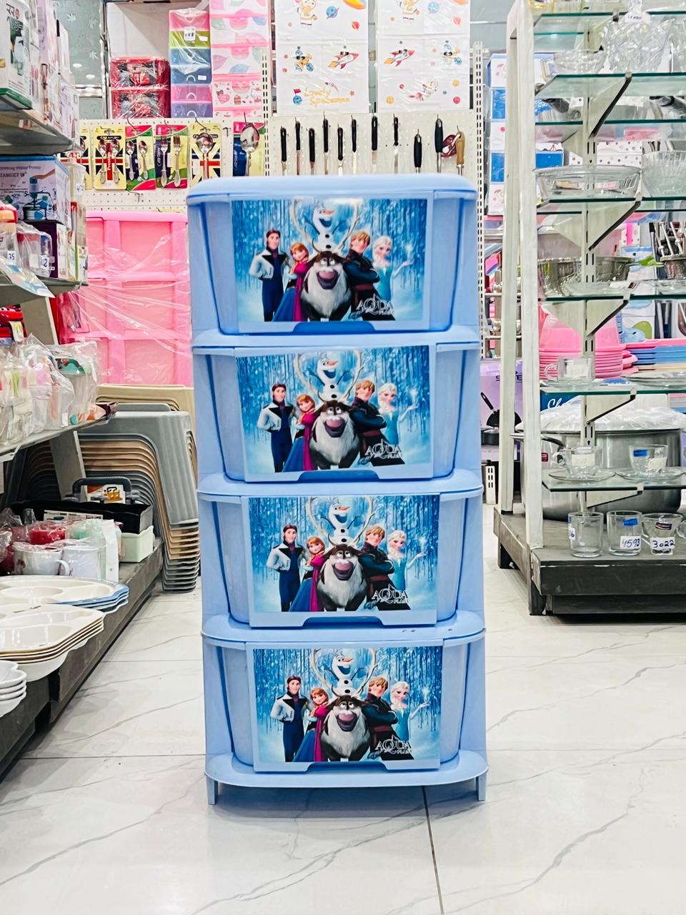 AQUA PRINTED CABINET 4IN1 (NEW DESIGN)
