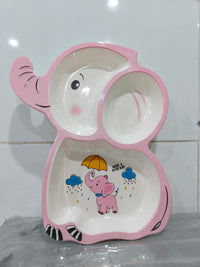 🐘 Elephant-Shaped Kids Plate – Mealtime with a Fun Twist!