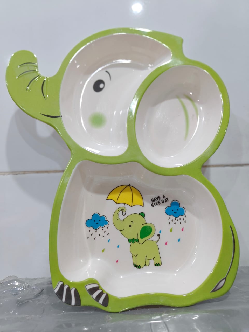 🐘 Elephant-Shaped Kids Plate – Mealtime with a Fun Twist!