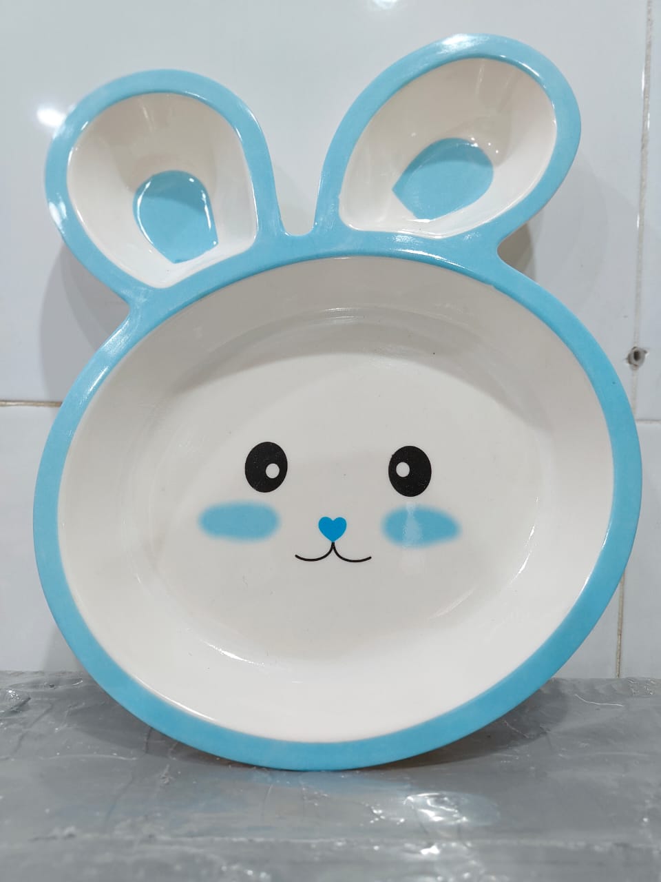 🐰 Round Bunny-Shaped Plate
