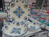 3 Pc Aqua Melamine Flour Bowls