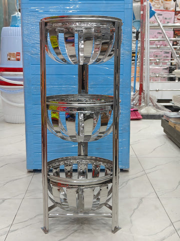 Steel Sabzi Rack – 3 Khana