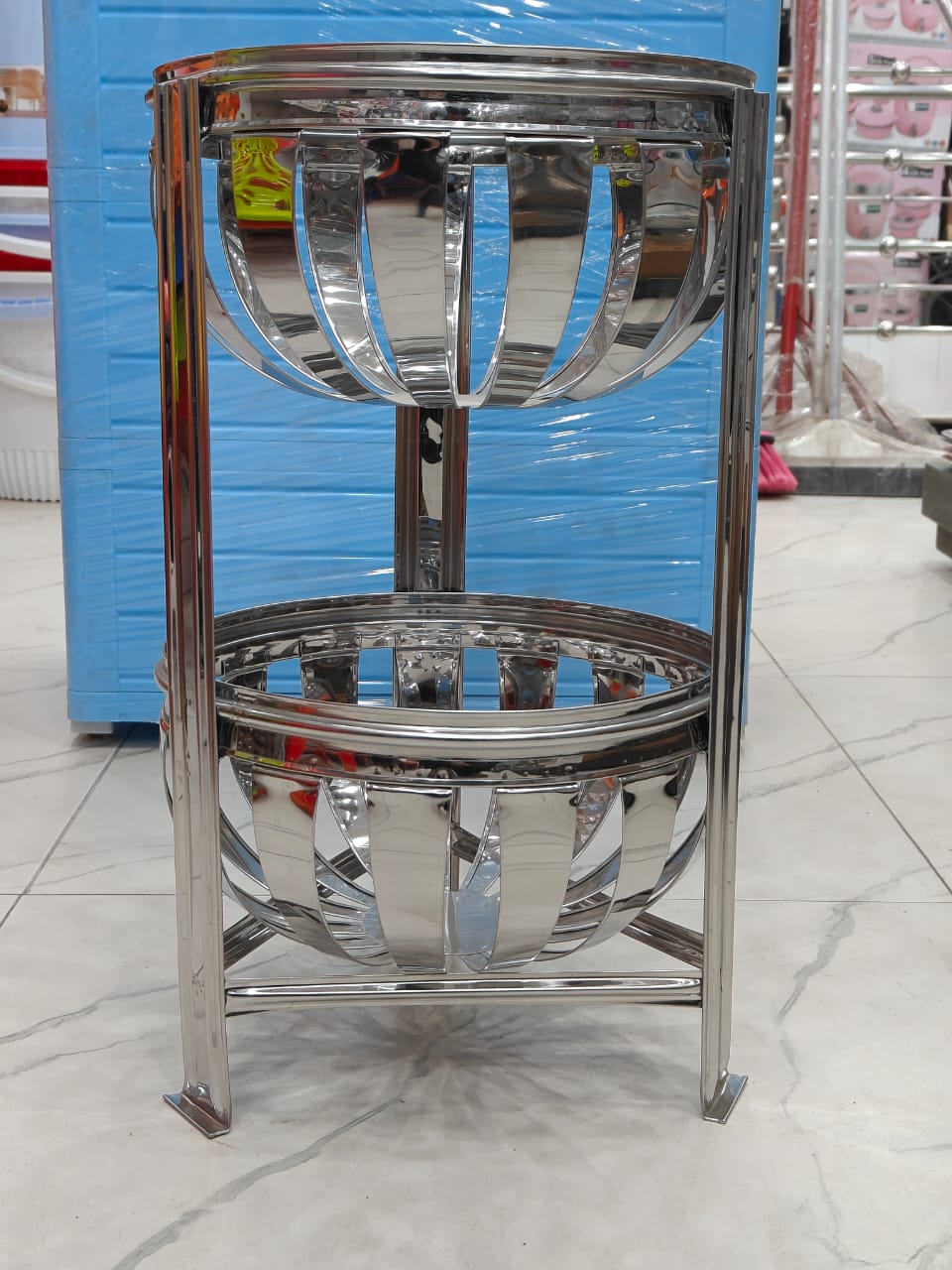 Steel Sabzi Rack – 2 Khana