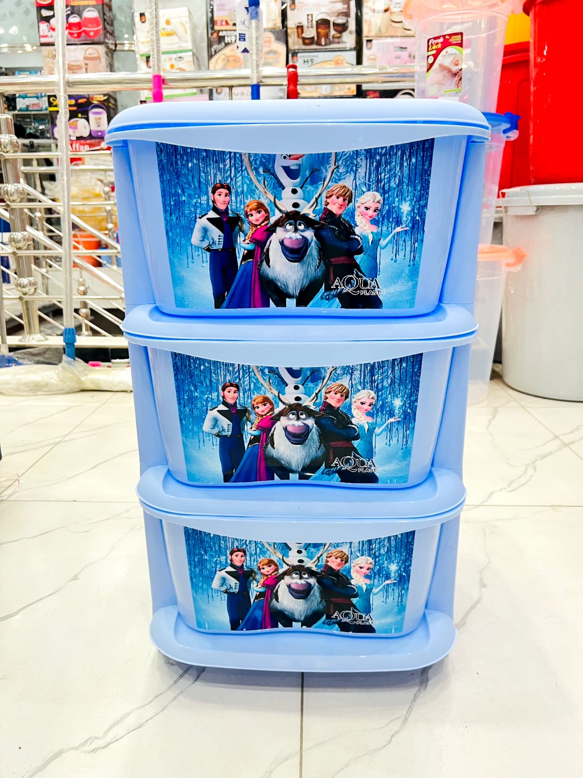 Aqua 3 in 1 Printed Cabinet