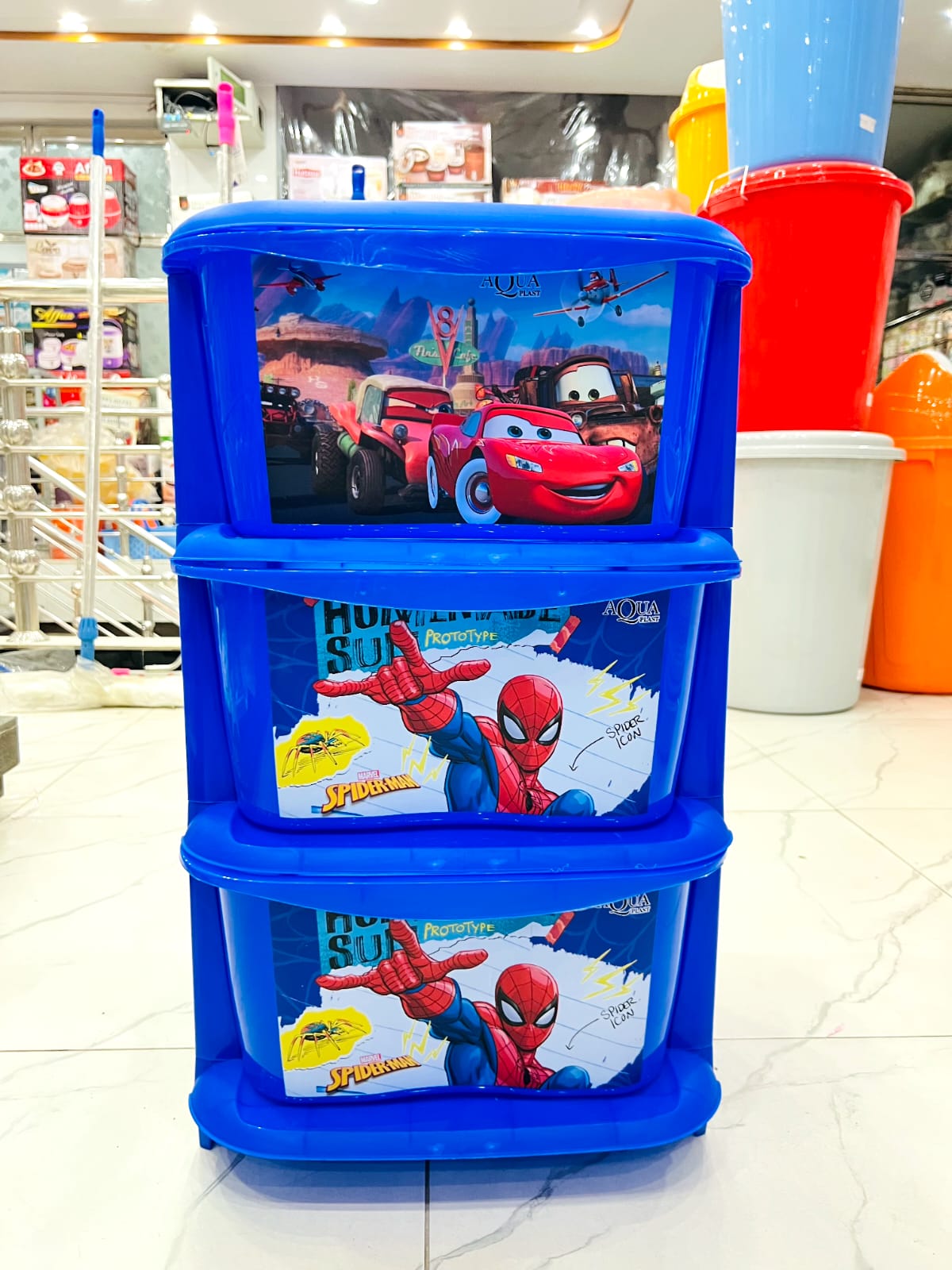 Aqua 3 in 1 Printed Cabinet